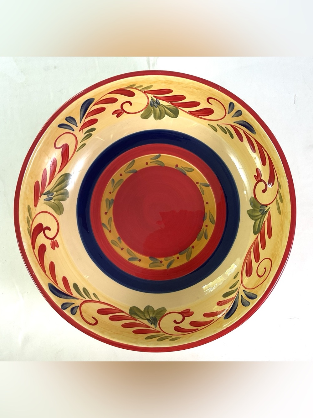 Francesca-(Pamela Gladding)-cert. international – 13“-pasta/salad serving bowl